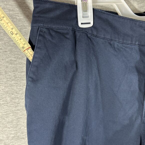 Style & Co Chino Table Straight Mid-Rise Elastic Waist Size 16 Blue - Picture 3 of 16